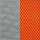 Сетка Серый / Ткань Оранжевый